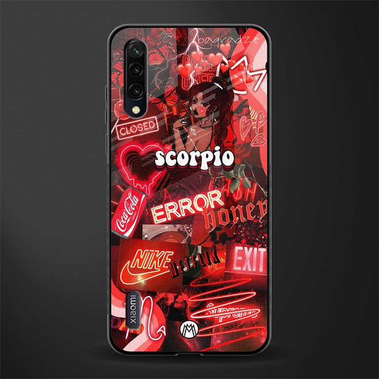 scorpio aesthetic collage glass case for mi a3 redmi a3 image