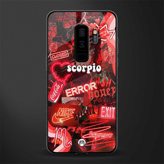 scorpio aesthetic collage glass case for samsung galaxy s9 plus image