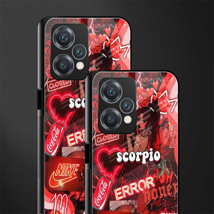 scorpio aesthetic collage back phone cover | glass case for realme 9 pro 5g
