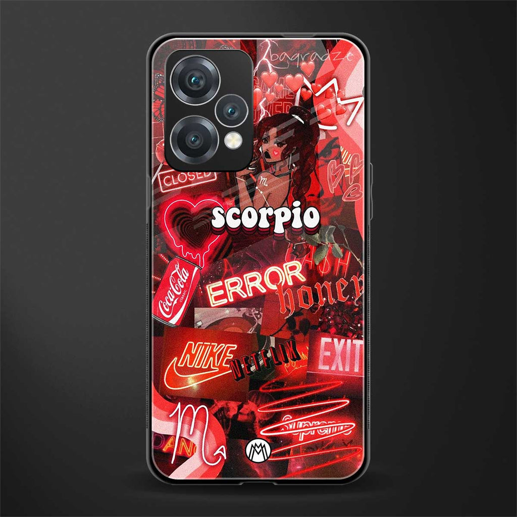scorpio aesthetic collage back phone cover | glass case for realme 9 pro 5g