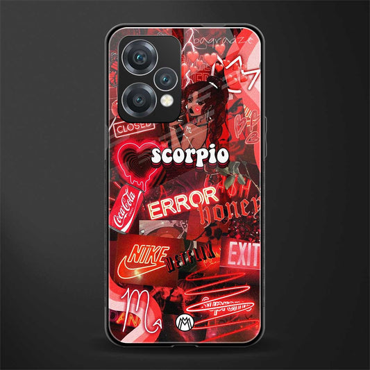 scorpio aesthetic collage back phone cover | glass case for realme 9 pro 5g