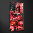 scorpio aesthetic collage glass case for xiaomi 11i 5g image