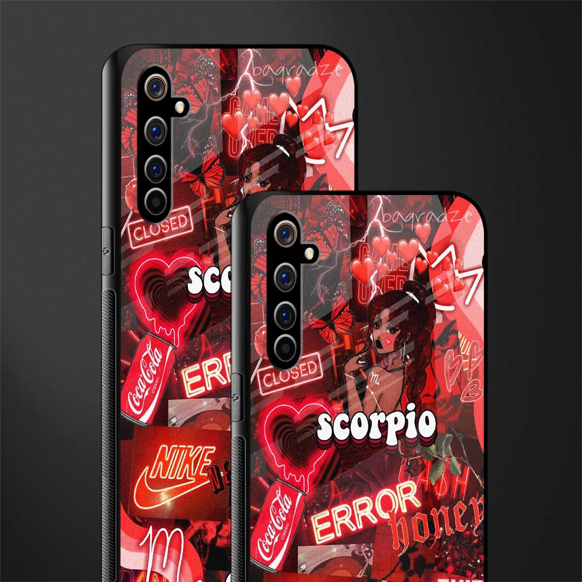 scorpio aesthetic collage glass case for realme x50 pro image-2