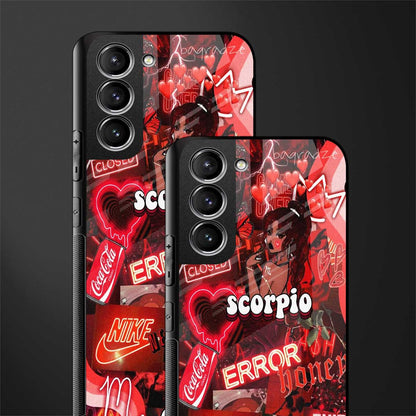 scorpio aesthetic collage glass case for samsung galaxy s21 fe 5g image-2