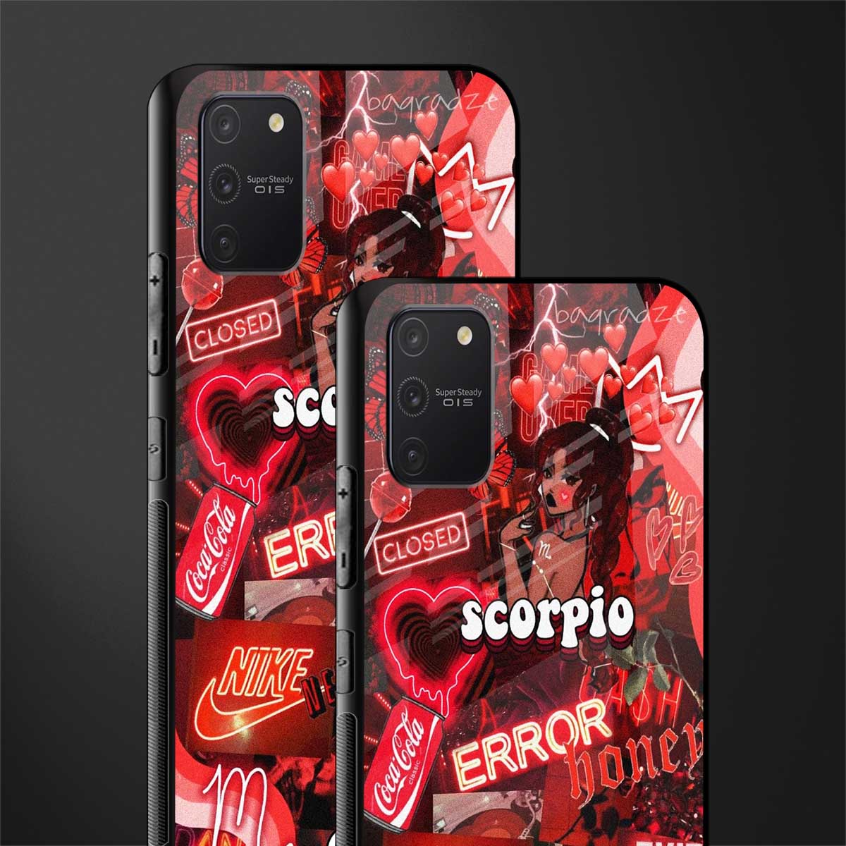 scorpio aesthetic collage glass case for samsung galaxy s10 lite image-2