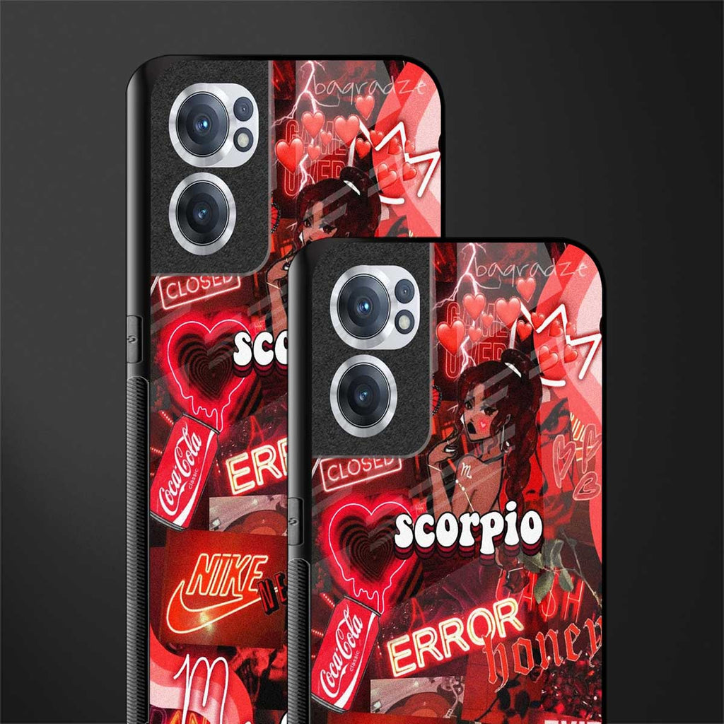 scorpio aesthetic collage glass case for oneplus nord ce 2 5g image-2