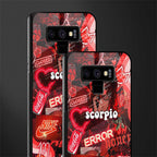 scorpio aesthetic collage glass case for samsung galaxy note 9 image-2