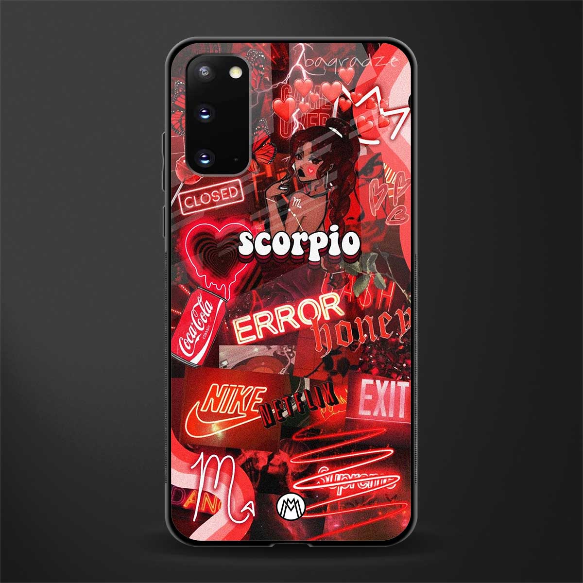 scorpio aesthetic collage glass case for samsung galaxy s20 image