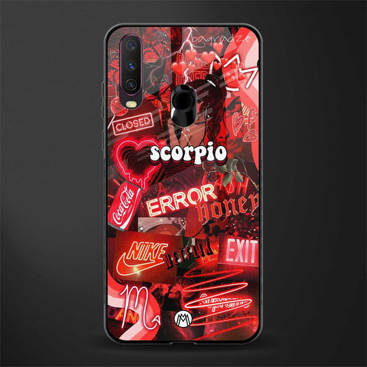 scorpio aesthetic collage glass case for vivo y15 image