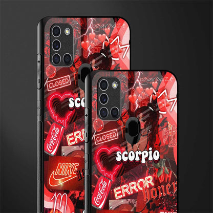scorpio aesthetic collage glass case for samsung galaxy a21s image-2