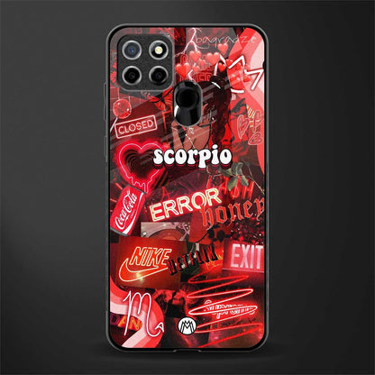 scorpio aesthetic collage glass case for realme narzo 20 image