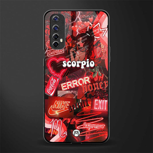 scorpio aesthetic collage glass case for realme 7 image