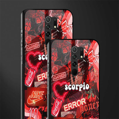 scorpio aesthetic collage glass case for redmi 9 prime image-2