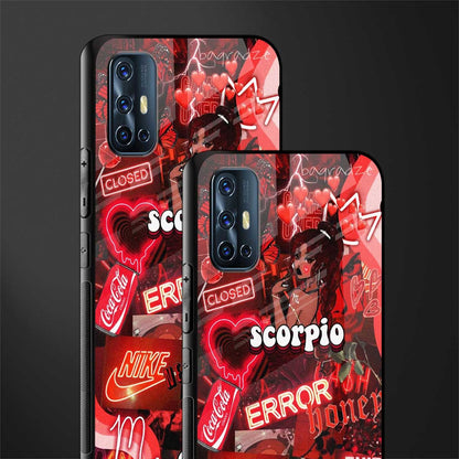 scorpio aesthetic collage glass case for vivo v17 image-2