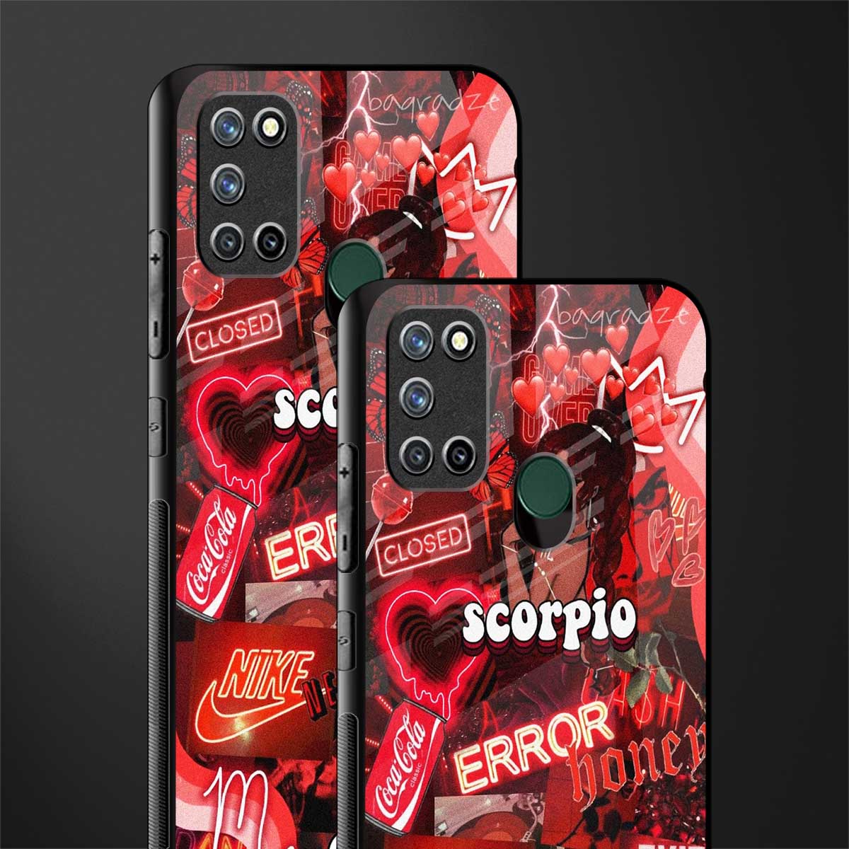 scorpio aesthetic collage glass case for realme 7i image-2