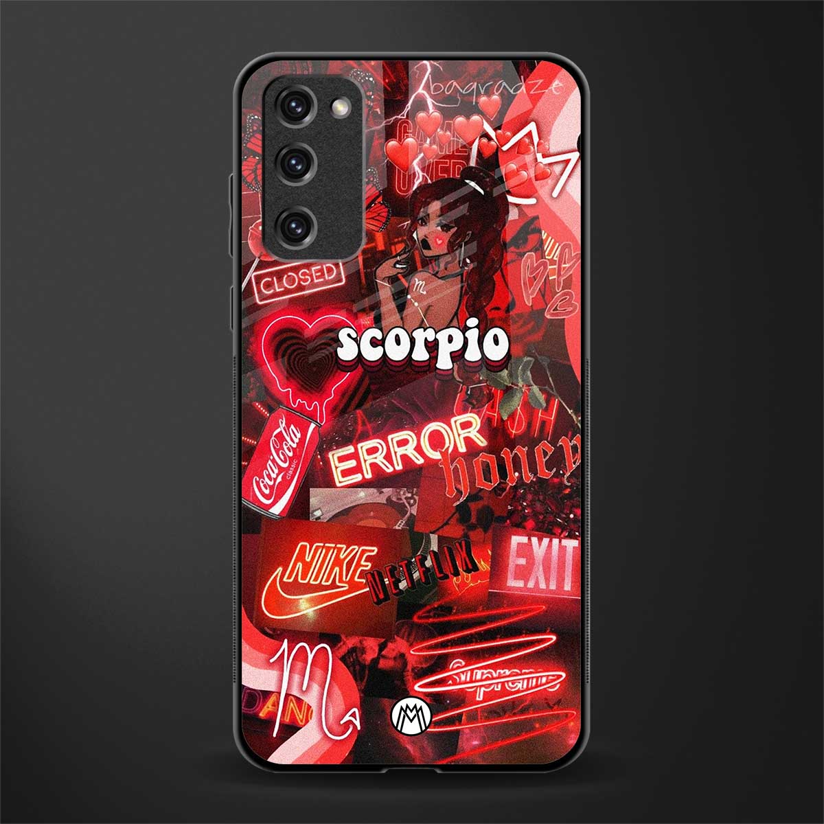scorpio aesthetic collage glass case for samsung galaxy s20 fe image