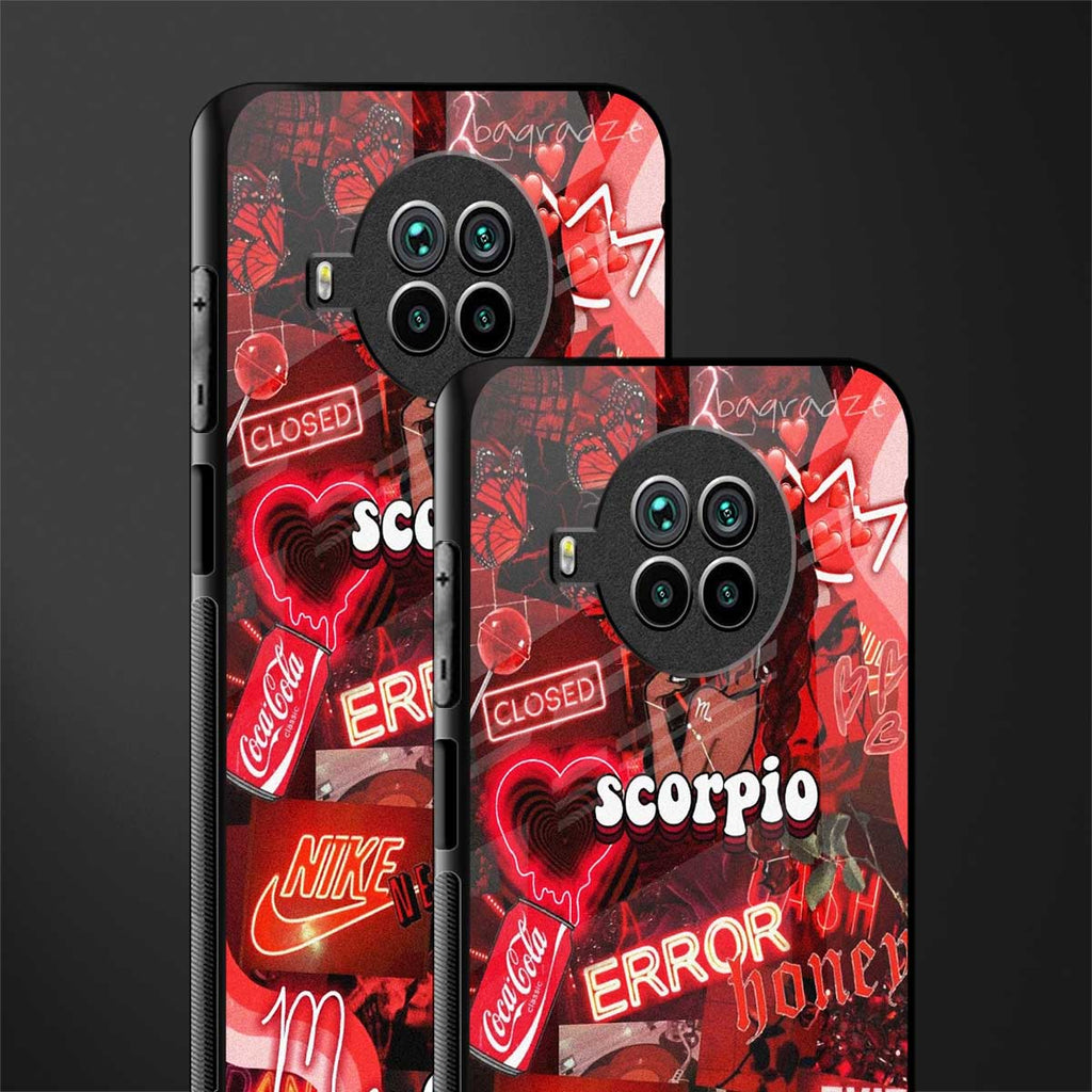 scorpio aesthetic collage glass case for mi 10i image-2