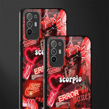 scorpio aesthetic collage glass case for oppo f19 pro plus image-2