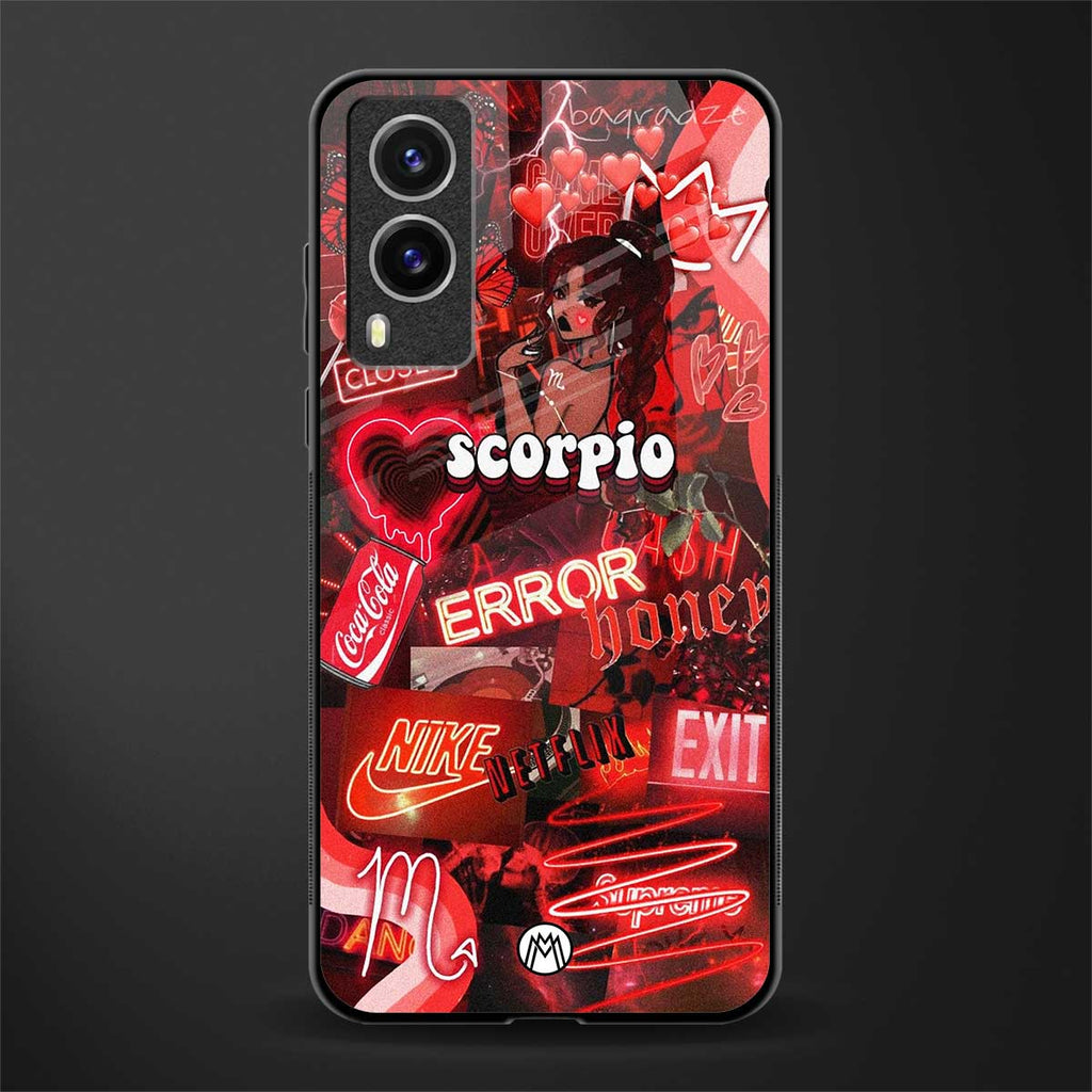 scorpio aesthetic collage glass case for vivo v21e 5g image