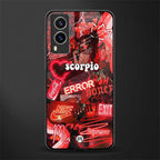 scorpio aesthetic collage glass case for vivo v21e 5g image