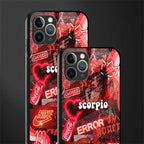 scorpio aesthetic collage glass case for iphone 11 pro max image-2