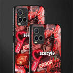 scorpio aesthetic collage glass case for vivo y21s image-2