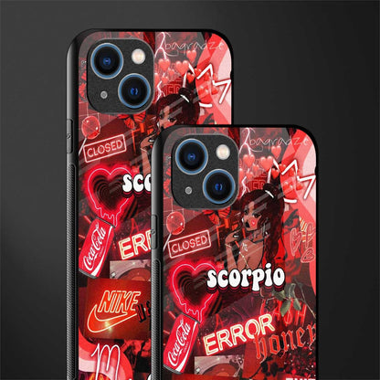 scorpio aesthetic collage glass case for iphone 13 image-2