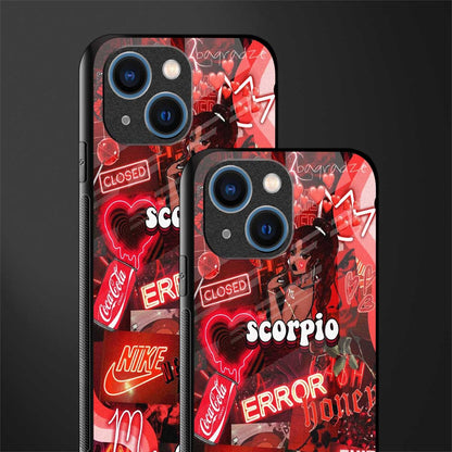 scorpio aesthetic collage glass case for iphone 13 mini image-2