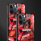 scorpio aesthetic collage glass case for iphone 12 pro image-2