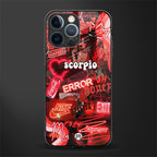 scorpio aesthetic collage glass case for iphone 12 pro image