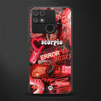 scorpio aesthetic collage back phone cover | glass case for realme narzo 50a