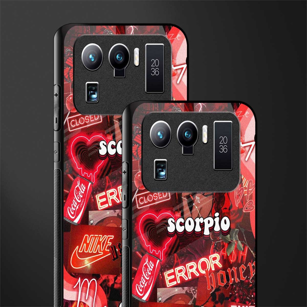 scorpio aesthetic collage glass case for mi 11 ultra 5g image-2