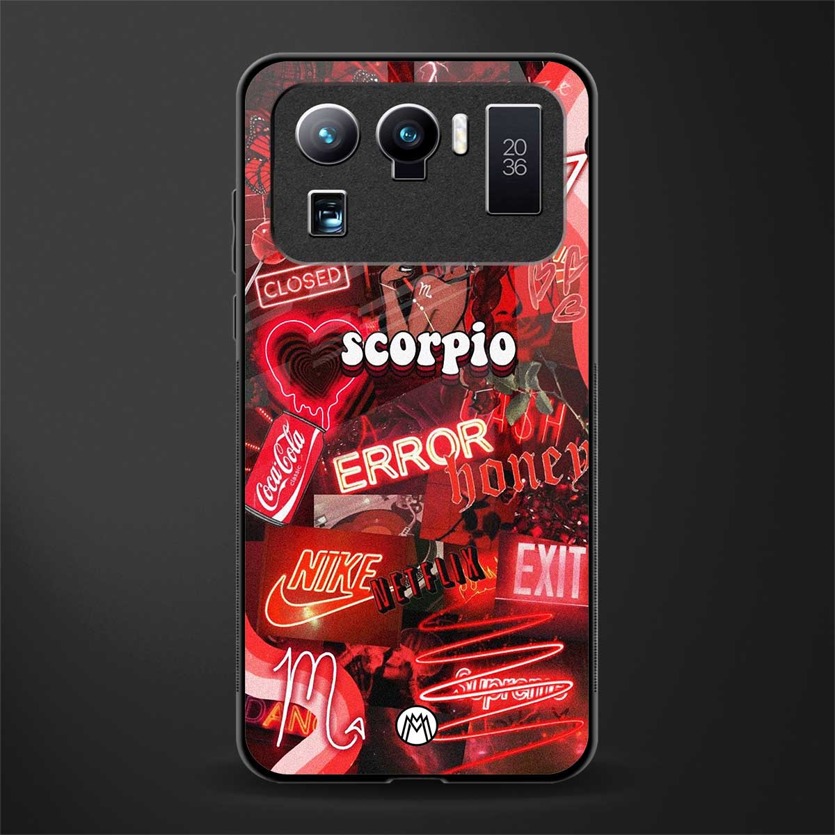 scorpio aesthetic collage glass case for mi 11 ultra 5g image