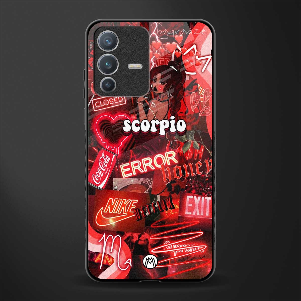 scorpio aesthetic collage glass case for vivo v23 pro 5g image