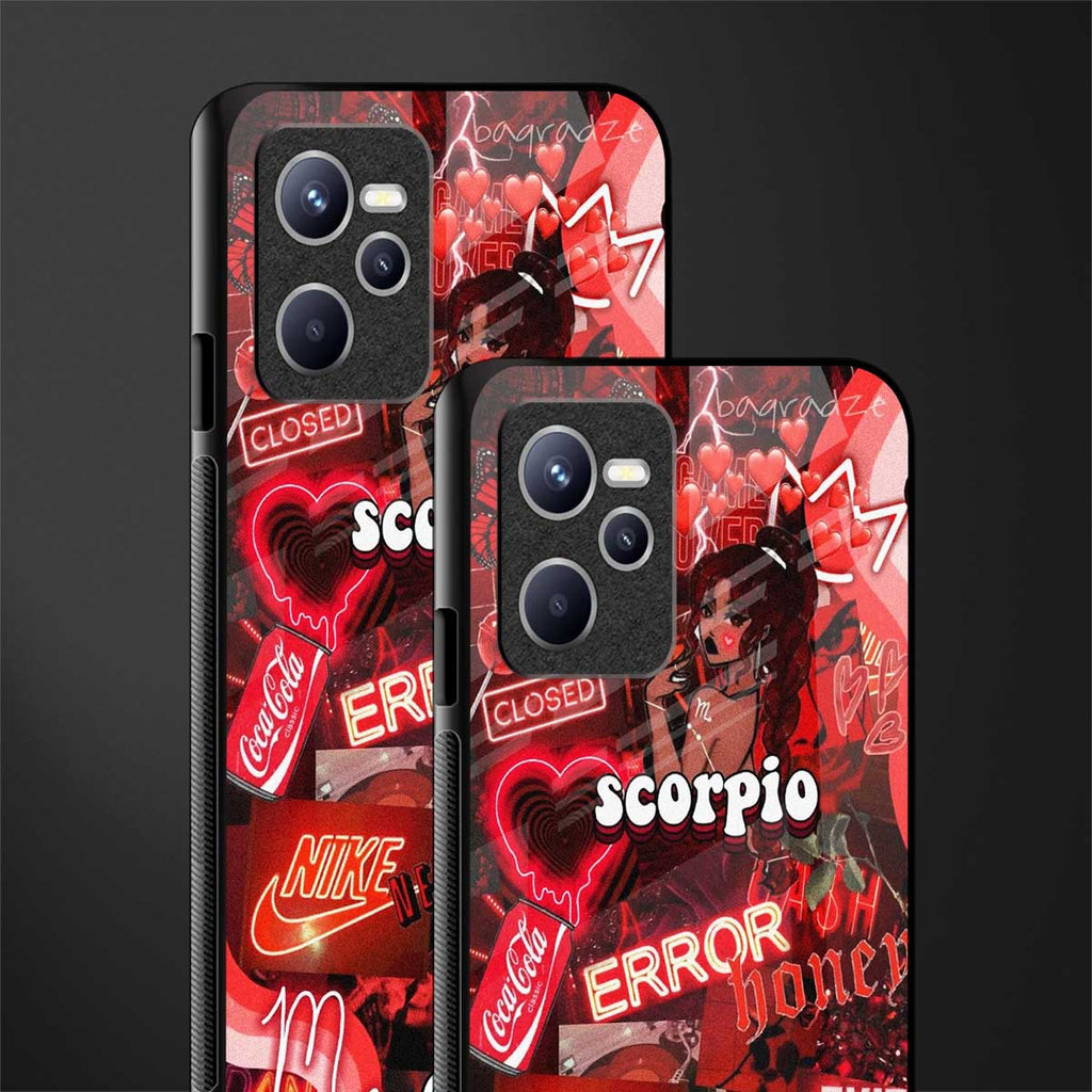 scorpio aesthetic collage glass case for realme c35 image-2