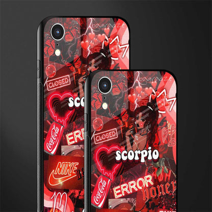 scorpio aesthetic collage glass case for iphone xr image-2