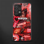 scorpio aesthetic collage back phone cover | glass case for samsung galaxy a23
