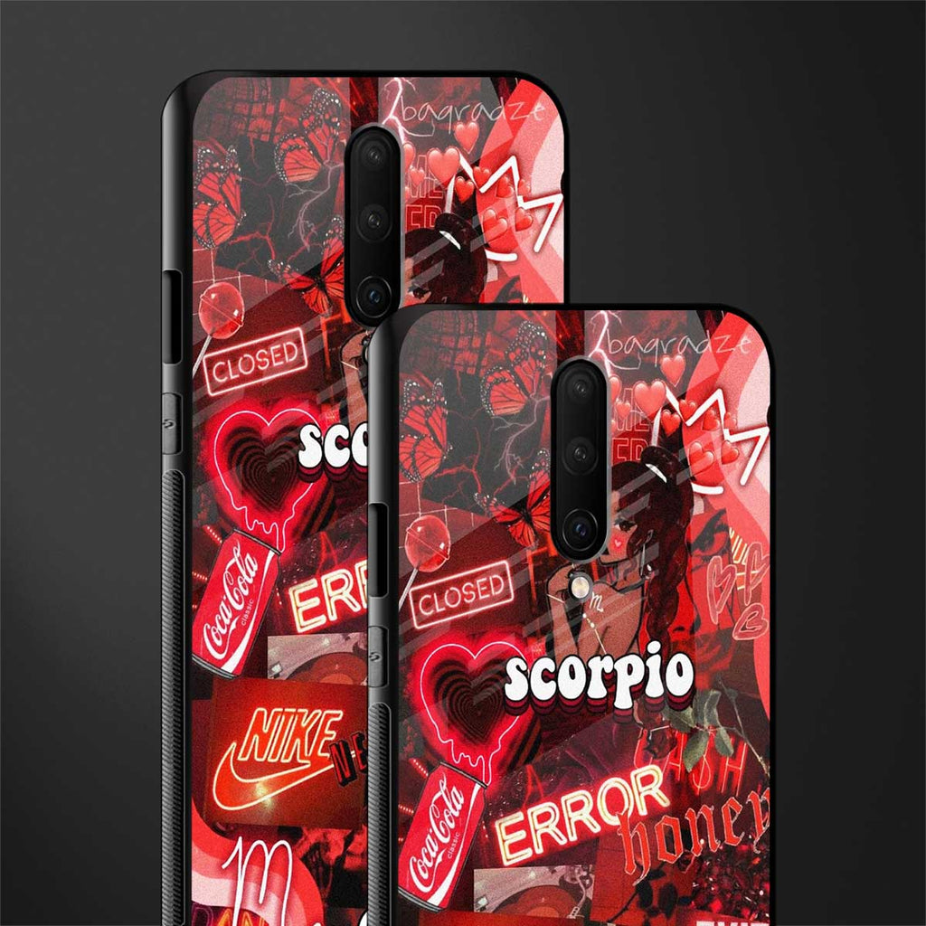 scorpio aesthetic collage glass case for oneplus 7 pro image-2
