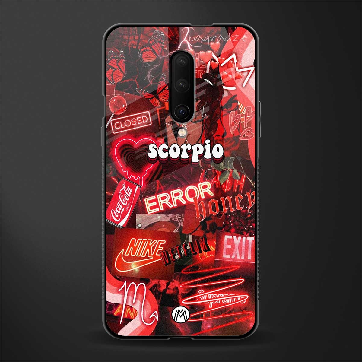 scorpio aesthetic collage glass case for oneplus 7 pro image