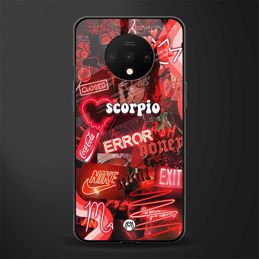 scorpio aesthetic collage glass case for oneplus 7t image