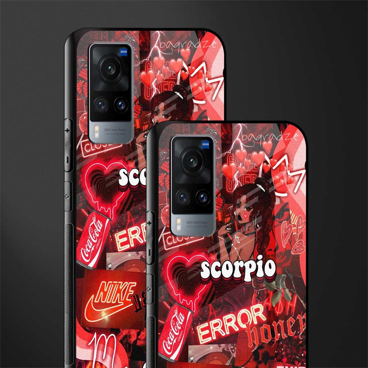 scorpio aesthetic collage glass case for vivo x60 image-2