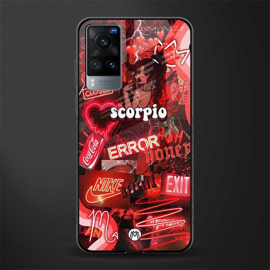 scorpio aesthetic collage glass case for vivo x60 image