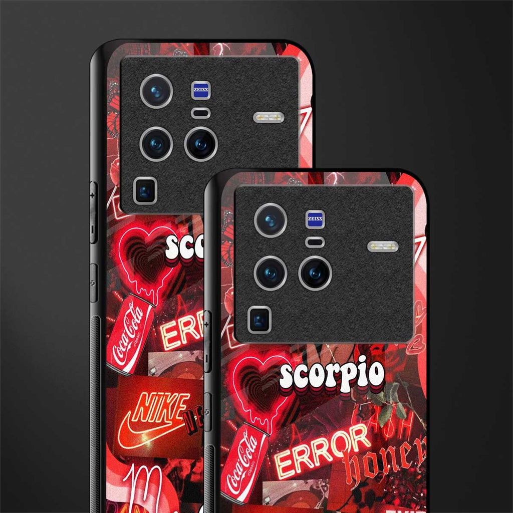 scorpio aesthetic collage glass case for vivo x80 pro 5g image-2