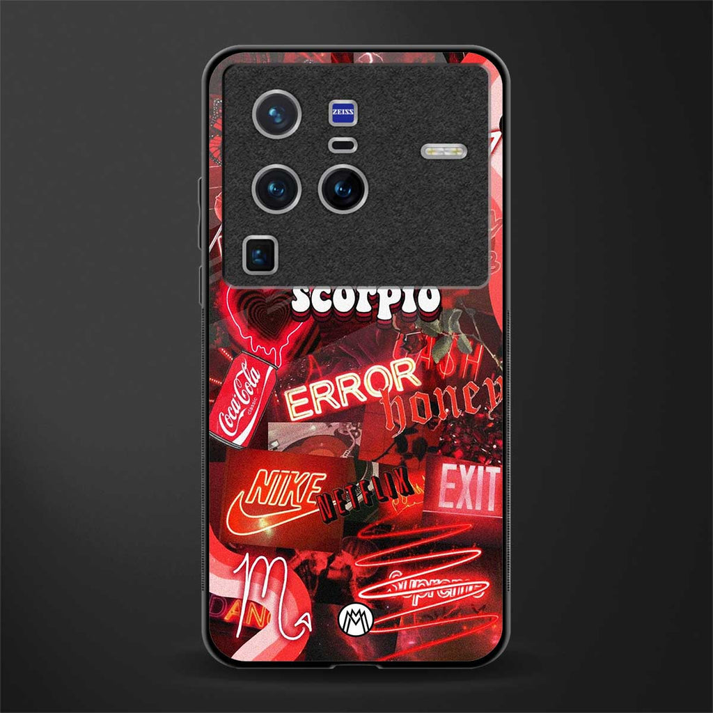 scorpio aesthetic collage glass case for vivo x80 pro 5g image