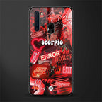 scorpio aesthetic collage glass case for samsung a21 image