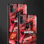 scorpio aesthetic collage glass case for samsung a11 image-2