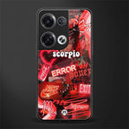 scorpio aesthetic collage back phone cover | glass case for oppo reno 8
