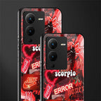 scorpio aesthetic collage back phone cover | glass case for vivo v25 pro 5g
