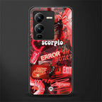 scorpio aesthetic collage back phone cover | glass case for vivo v25 pro 5g
