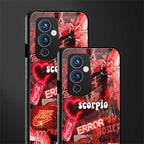 scorpio aesthetic collage back phone cover | glass case for oneplus 9